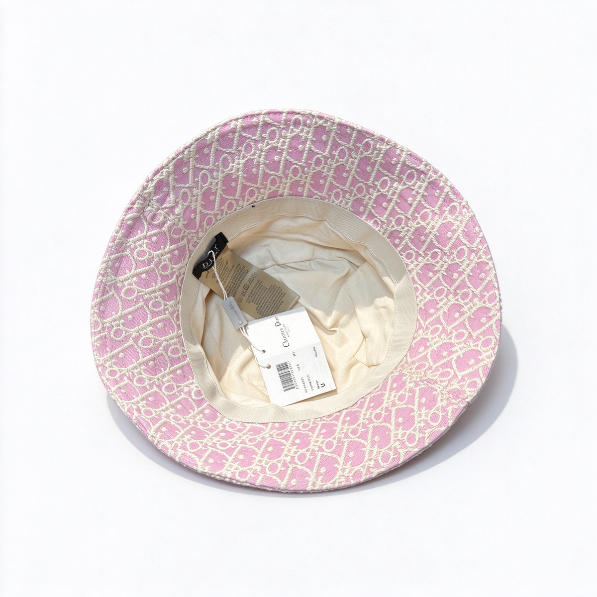 Dior Oblique Jacquard Bucket Hat – Pink and Ivory All-Over Monogram Bucket Hat, Women’s Sun Hat