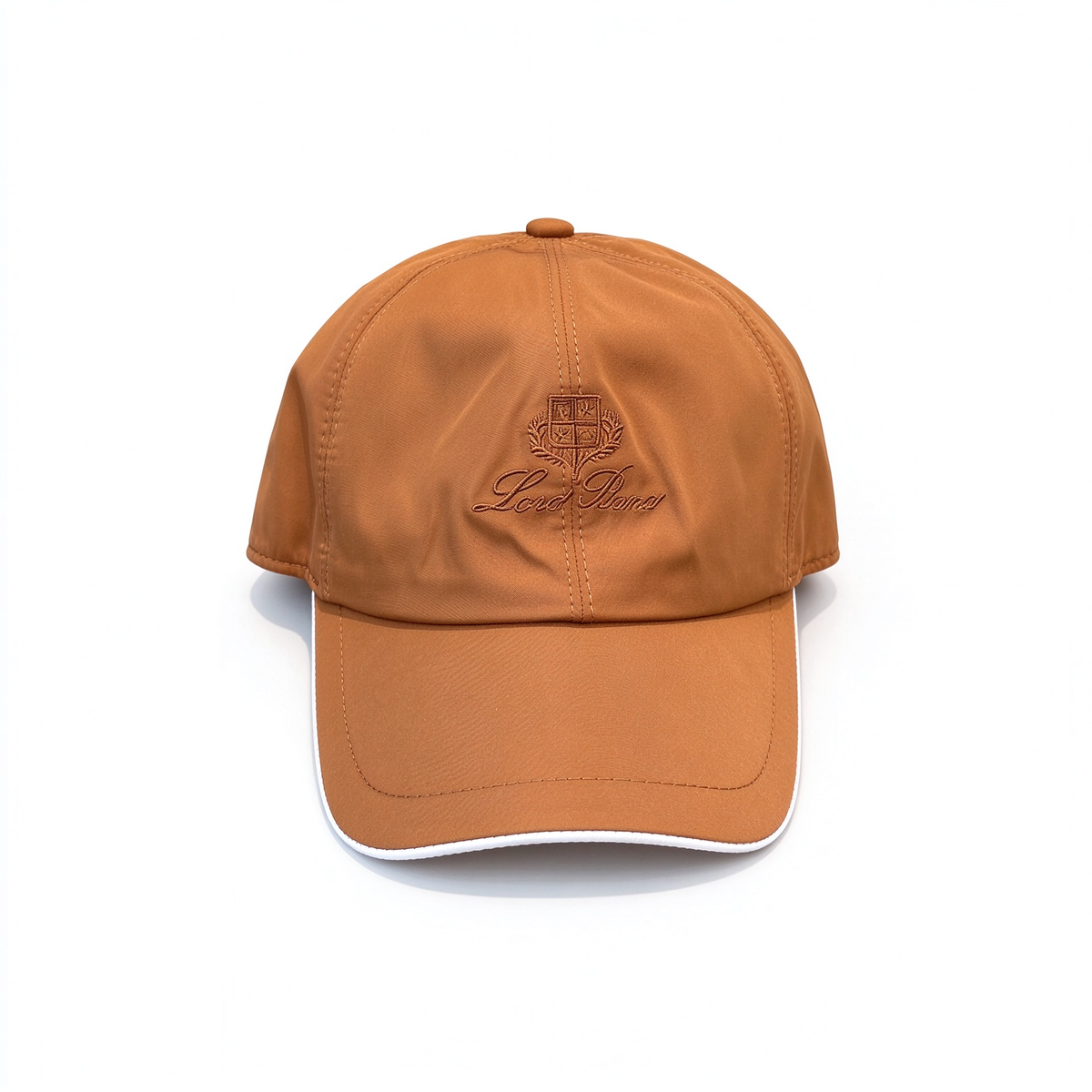 Loro Piana Storm System  Baseball Cap | Royal Blue Waterproof Wind Microfiber Hat with White Trim & Tonal Embroidered Logo