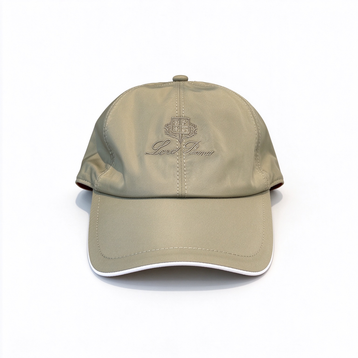 Loro Piana Storm System  Baseball Cap | Royal Blue Waterproof Wind Microfiber Hat with White Trim & Tonal Embroidered Logo