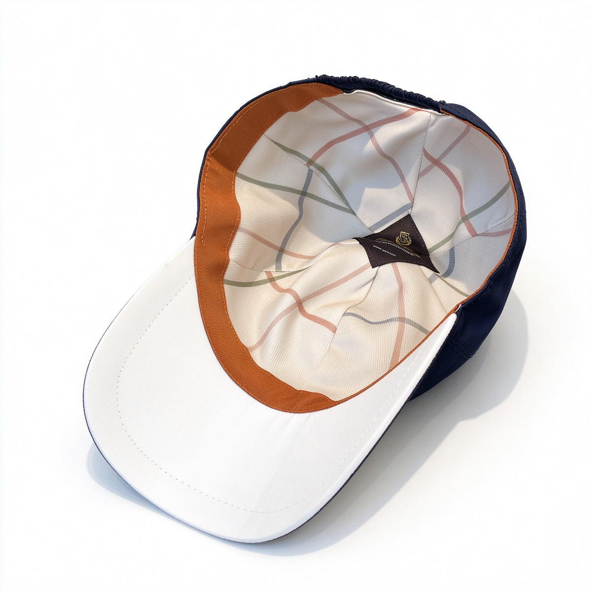 Loro Piana Storm System  Baseball Cap | Royal Blue Waterproof Wind Microfiber Hat with White Trim & Tonal Embroidered Logo