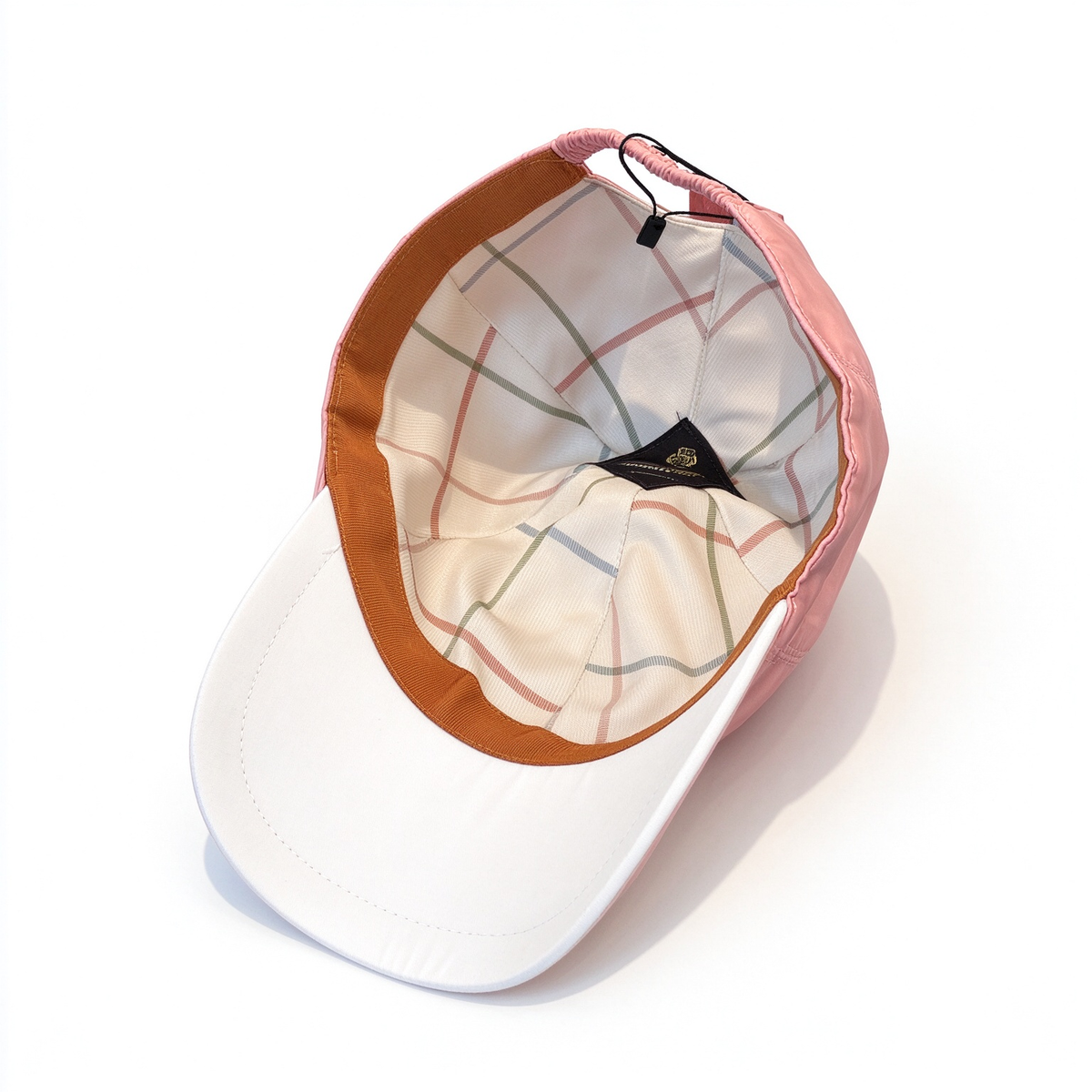 Loro Piana Storm System  Baseball Cap | Pink Waterproof Wind Microfiber Hat with White Trim & Tonal Embroidered Logo