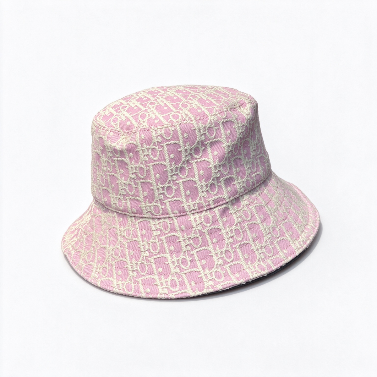 Dior Oblique Jacquard Bucket Hat – Pink and Ivory All-Over Monogram Bucket Hat, Women’s Sun Hat